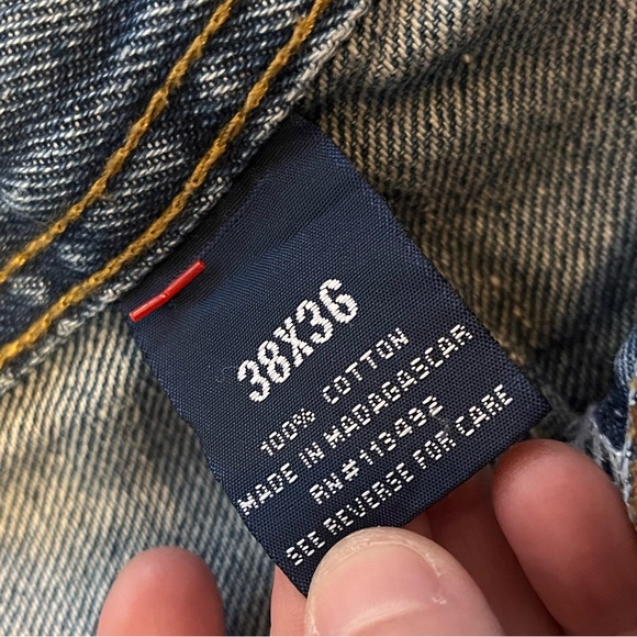 Rugged Wear RW Carpenter jeans men’s 38x36 blue Loose Fit straight NWT heavy - Picture 7 of 12